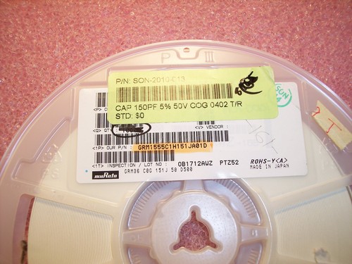 Qty 150pf 50v cog - qty, 5%