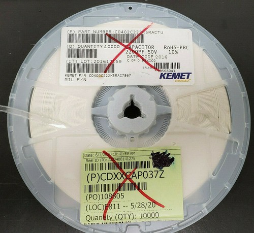 Rotolo intero c0402c222k5ractu - rotolo,